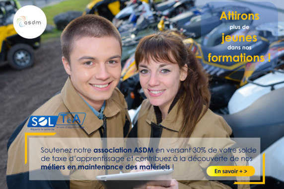 Solde de la taxe d'apprentissage 2023 : Soutenez notre Association ASDM !