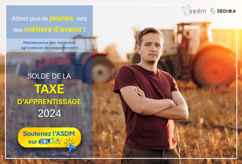 TAXE D’APPRENTISSAGE 2024 : SOUTENEZ NOTRE ASSOCIATION ASDM !